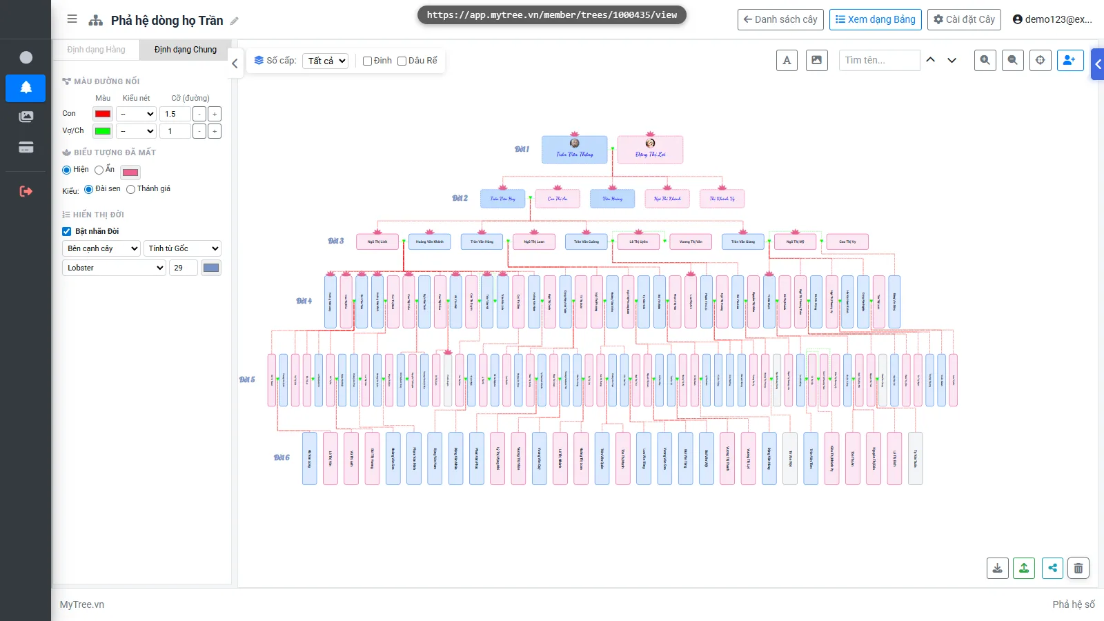 Giao diện MyTree 16